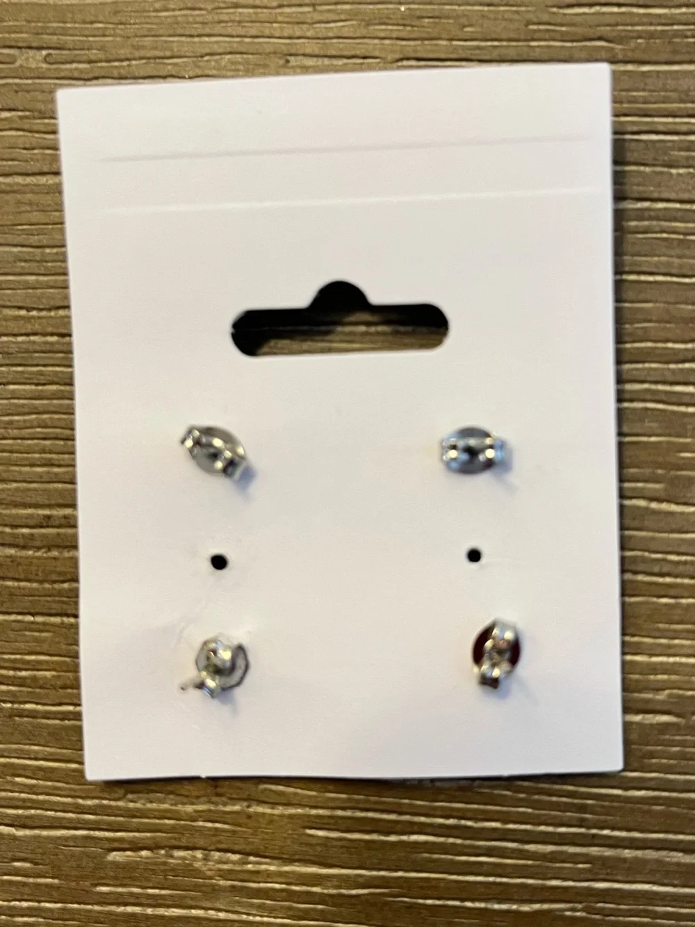 Vintage Heart & Arrow Silver Stud Earring Set with Red Accent Stones